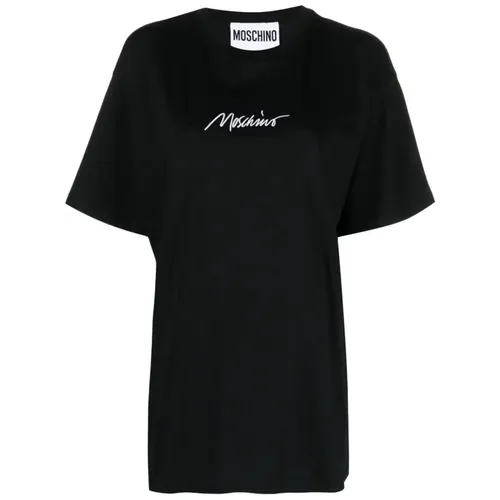 Casual Cotton Tee Shirt - Moschino - Modalova