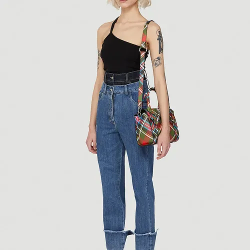 Contrast Waistline Jeans - Rokh - Modalova