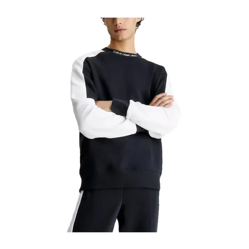Colorblock Sweater with Round Neck - Calvin Klein - Modalova