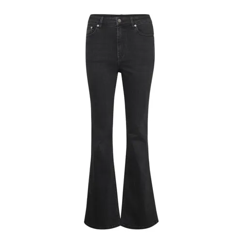 Flared Jeans Washed Grey - Gestuz - Modalova