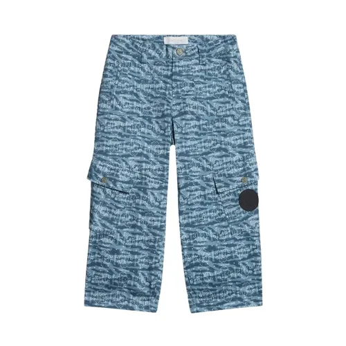 Pants With All-Over Branded Print - Roberto Cavalli - Modalova