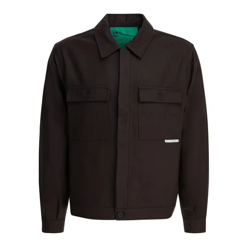 Wool Blend Overshirt Jacket - Gr10K - Modalova