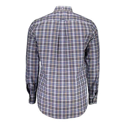Blue Long Sleeve Button-Down Shirt - Gant - Modalova