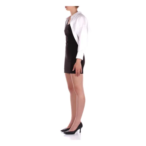 Black Logo Front Dress with Zipper - John Richmond - Modalova