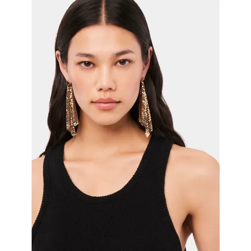Pixel Mesh Drop Earrings - Rabanne - Modalova