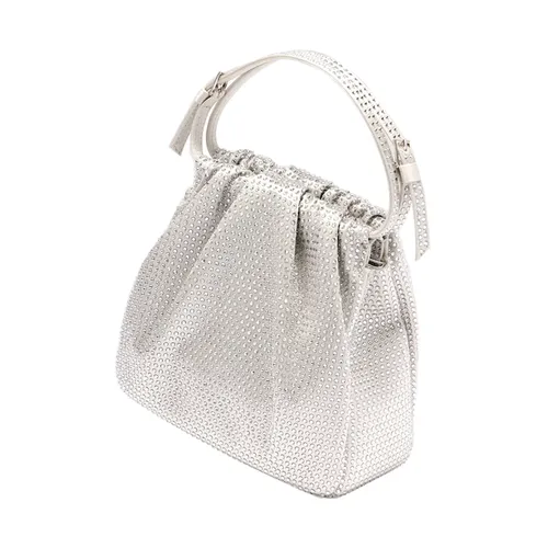Silver Tote Bag with VIT Style - Amina Muaddi - Modalova