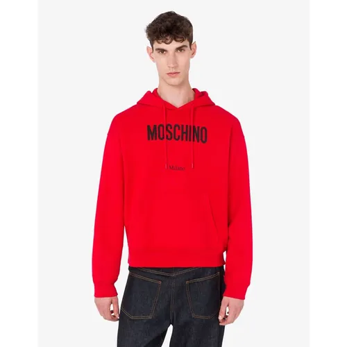 Printed Cotton Sweatshirt - Moschino - Modalova