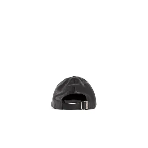 Luxurious Leather Cap with Adjustable Closure - Saint Laurent - Modalova