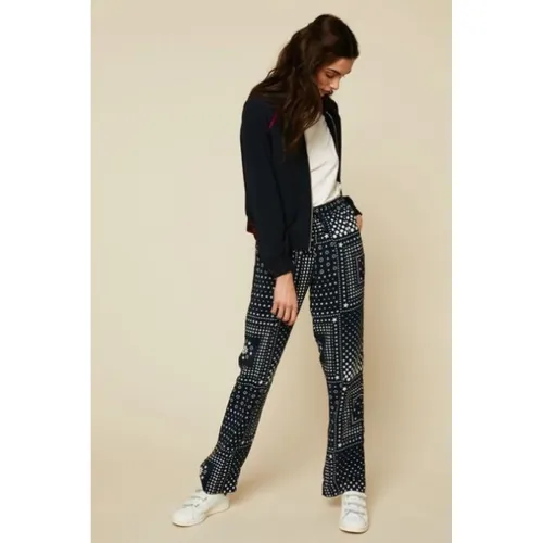 Silk Straight Trousers - Tommy Hilfiger - Modalova