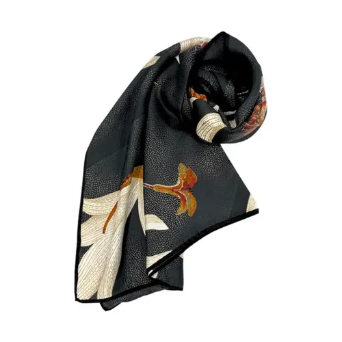 Silk Scarf with Elegant Finish - Borbonese - Modalova