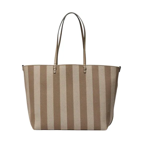 Striped Tote Bag with Internal Compartment - Fendi - Modalova