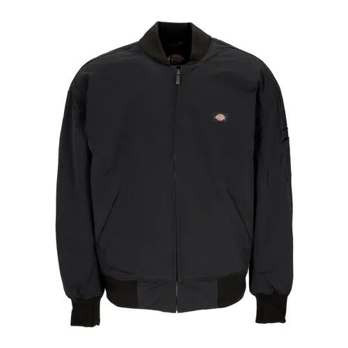 Black Waterproof Bomber Jacket Men - Dickies - Modalova
