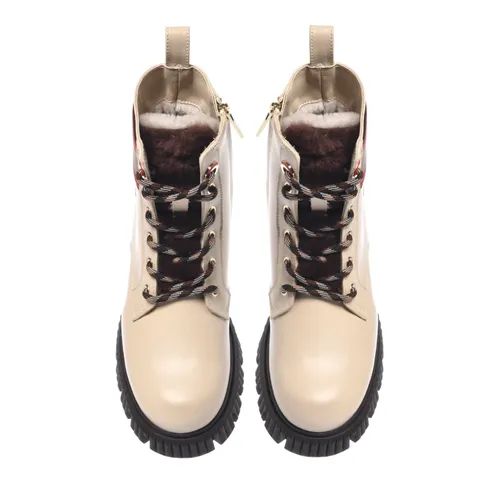 Chunky Sole Leather Ankle Boots - Baldinini - Modalova