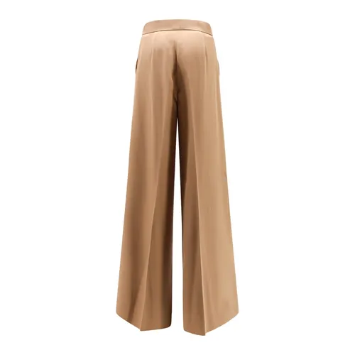 Wide Leg Virgin Wool Trouser - Max Mara - Modalova