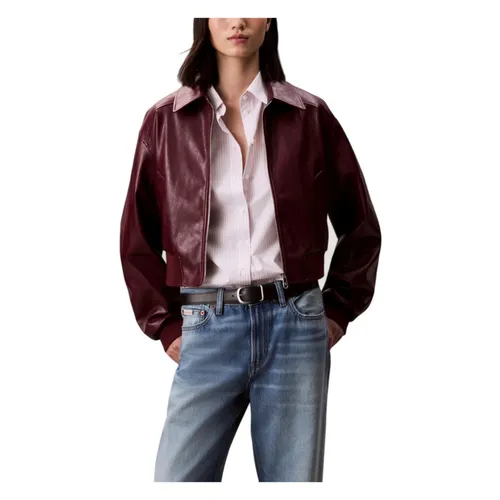 Cropped Crinkle Jacket - Calvin Klein Jeans - Modalova