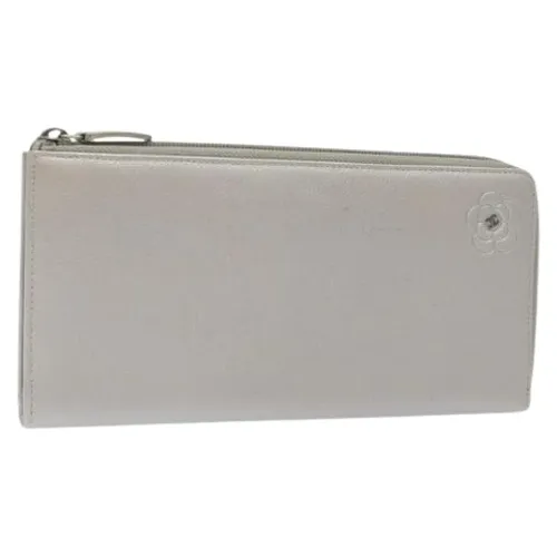 Pre-owned Long Wallet Camellia - Chanel Vintage - Modalova