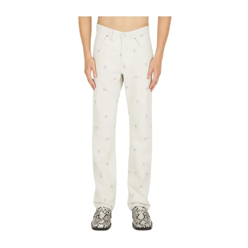 Floral Print Denim Jeans - Martine Rose - Modalova