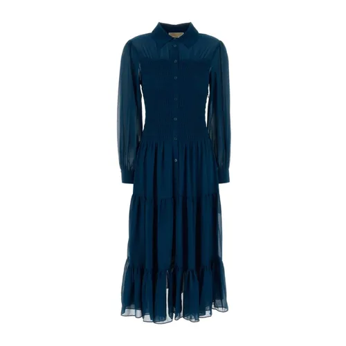 Smocked Georgette Shirtdress - Michael Kors - Modalova
