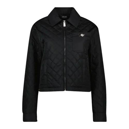 Quilted Diamond Jacket - Versace - Modalova