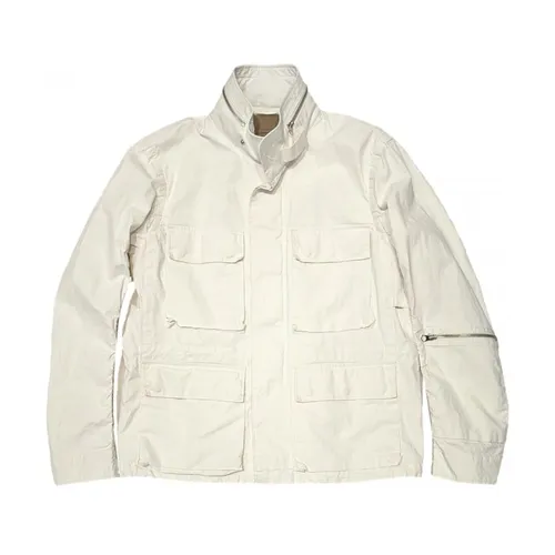 Waxed Linen Field Jacket White - Ten C - Modalova