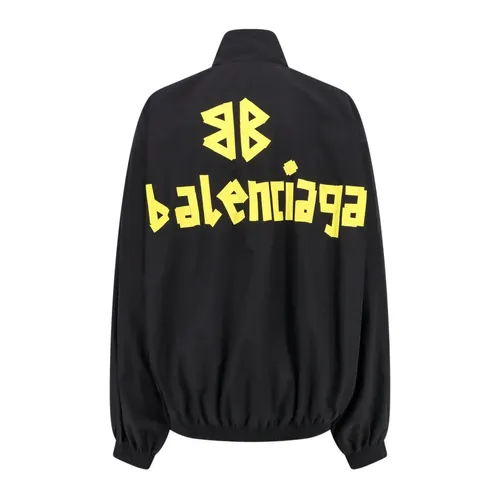 Black Jacket with Zip Closure - Balenciaga - Modalova