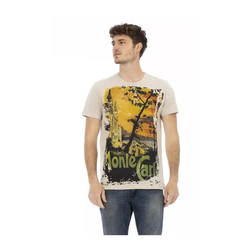 Beige Cotton T-Shirt Casual Style - Trussardi - Modalova
