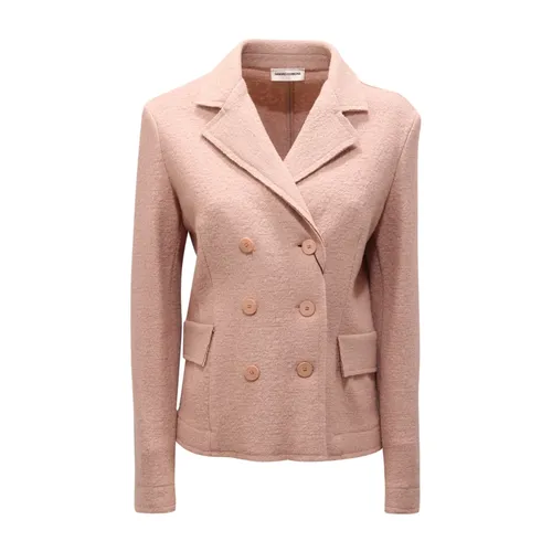Double-Breasted Wool Jacket - Sandro Ferrone - Modalova