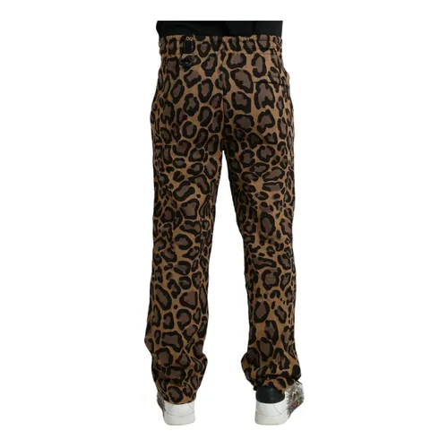 Leopard Print Jogger Pants - Dolce & Gabbana - Modalova