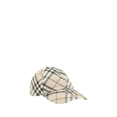 Checkered Baseball Cap - Burberry - Modalova