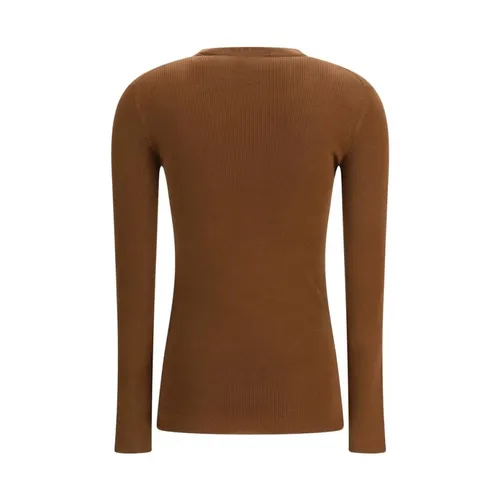 Fleece Wool Cardigan with Button Closure - Prada - Modalova