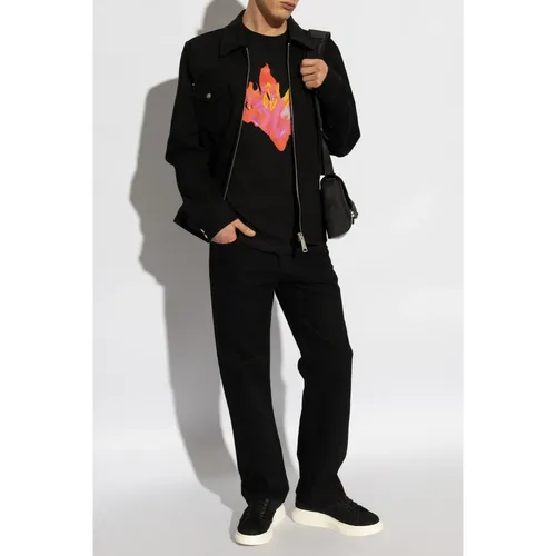 Jeans with logo - Alexander McQueen - Modalova