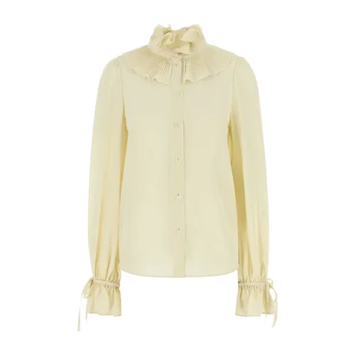 Solid Crepe De Shirt - Valentino Garavani - Modalova