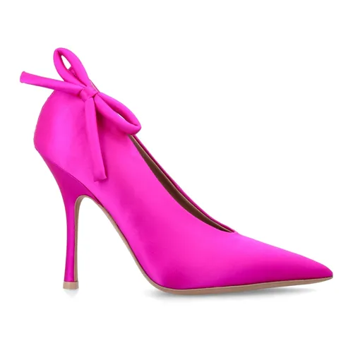 Satin Pumps with Bow Detail - Valentino Garavani - Modalova