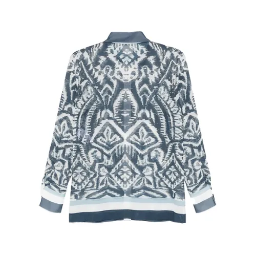 Patterned Collared Shirt - D.Exterior - Modalova