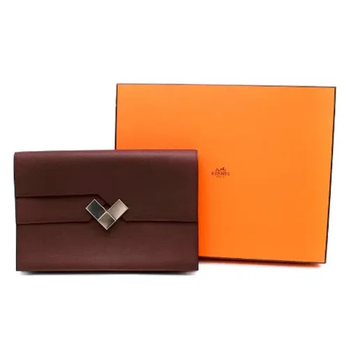 Pre-owned Canvas clutches - Hermès Vintage - Modalova