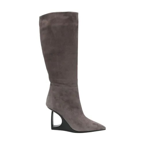Suede Slip-On Wedge Boots - Vic Matié - Modalova