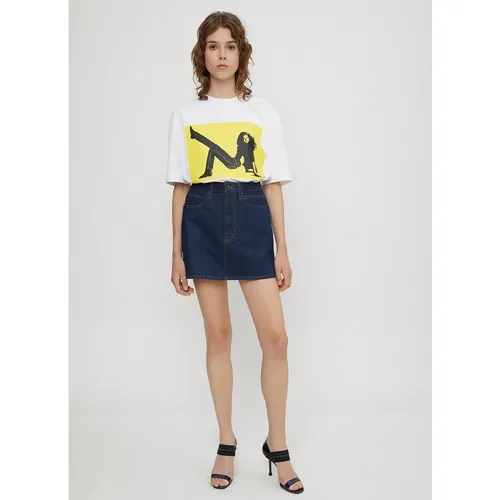Denim Mini Skirt - Calvin Klein - Modalova