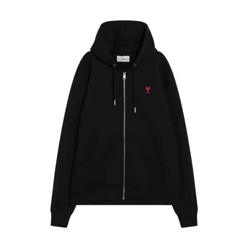 Black Hoodie Sweaters - Ami Paris - Modalova