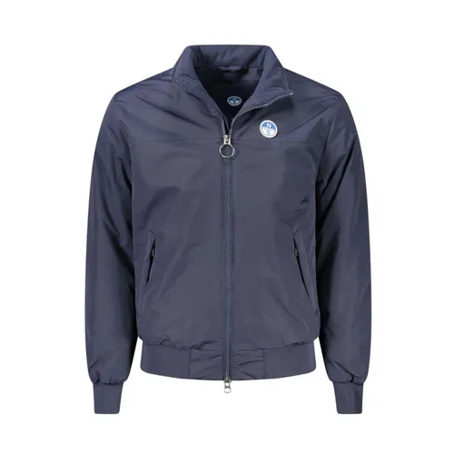 Blue Polyamide Bomber Jacket - North Sails - Modalova