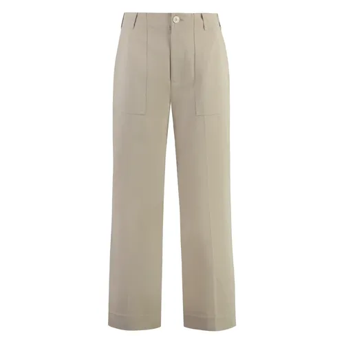Cotton Cropped Trousers - ST. John - Modalova