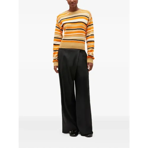 Cross Over Trousers - Ganni - Modalova