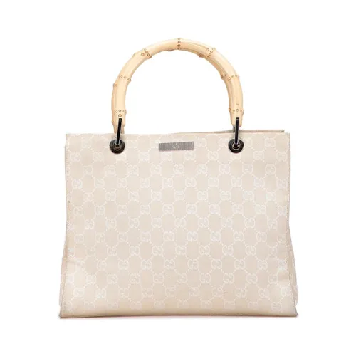 Pre-owned Bamboo Handle Tote - Gucci Vintage - Modalova