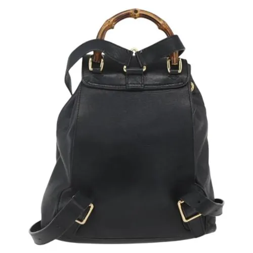 Pre-owned Leather Backpack - Gucci Vintage - Modalova