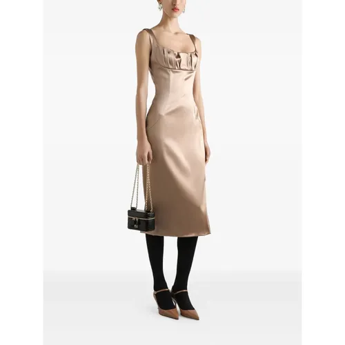 Abito Elegante Ecru - Dolce & Gabbana - Modalova