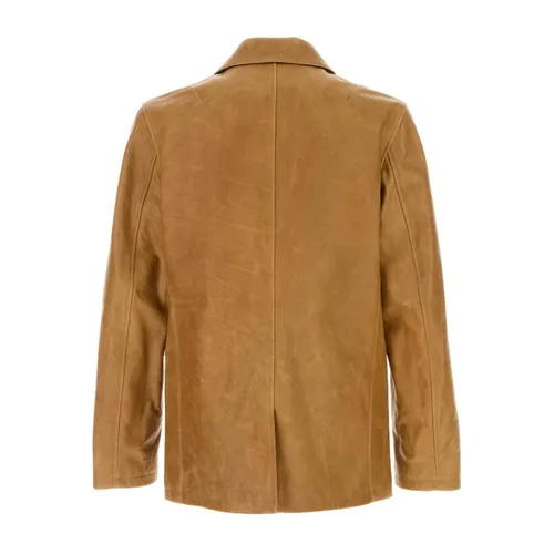 Camel Leather Opening Blazer - Our Legacy - Modalova