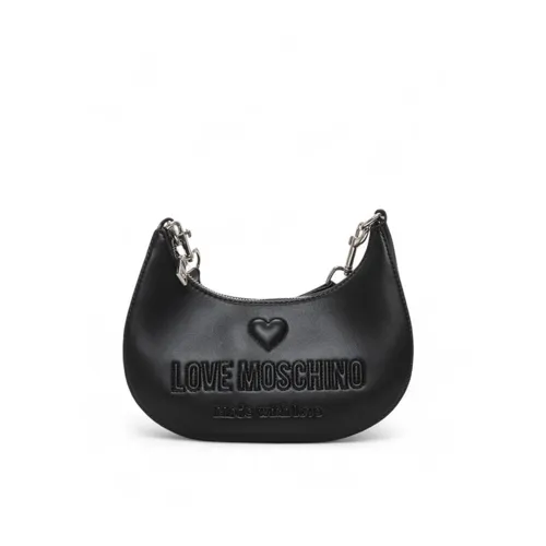 Mond Umhängetasche mit Logo Reißverschluss - Love Moschino - Modalova