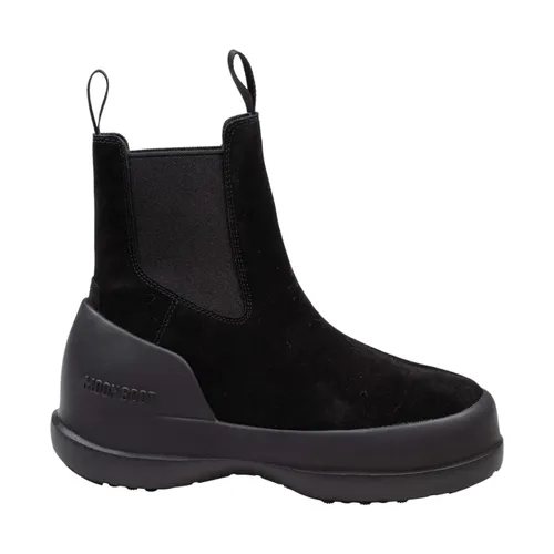 Black Suede Chelsea Boot - Moon Boot - Modalova