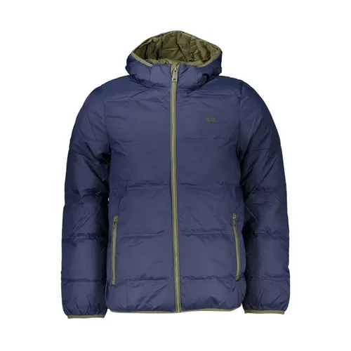 Blue Hooded Padded Jacket - La Martina - Modalova