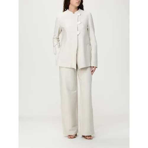 Textured Buttoned Jacket - Emporio Armani - Modalova