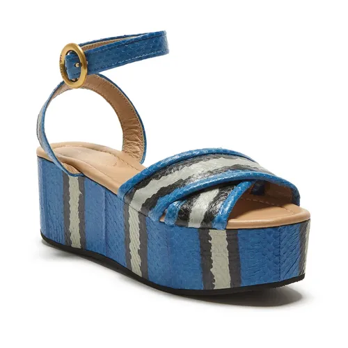 Exotic Stripes Wedge Boot - Maliparmi - Modalova